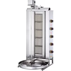 Işıkgaz Silverinox Lpg Tüplü 5 Radyanlı Üstten Motorlu Döner Ocağı