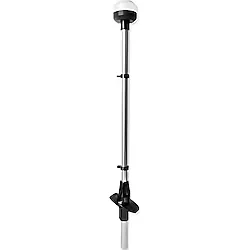 IŞIKLI BAYRAK DİREĞİ AYARLI LED 12V SİYAH 60CM