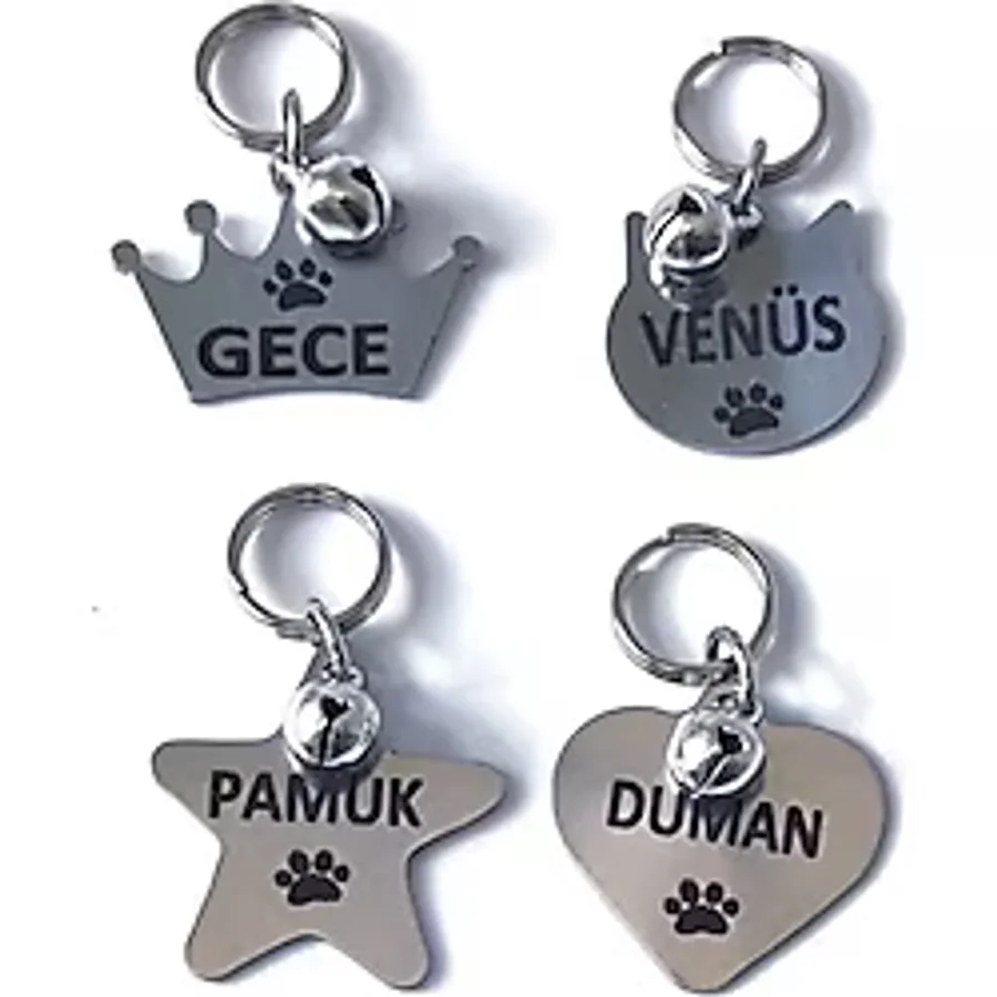 İsimli köpek künyesi, köpek isimlik, kedi isimlik, köpek tasması