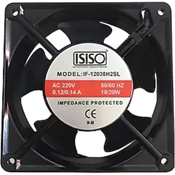Isıso Kuluçka Fan 12 Cm Metal Demir Fan 120 X 120 X 38 Mm