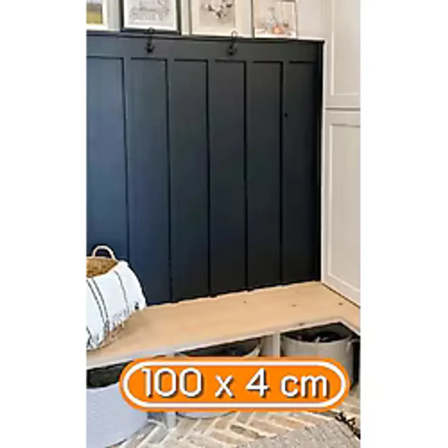 Iskandinav Duvar Çıtası 5 Adet 100 cm x 4 cm Dekoratif Duvar Çıtası Boyanabilir - 100 x 4 cm