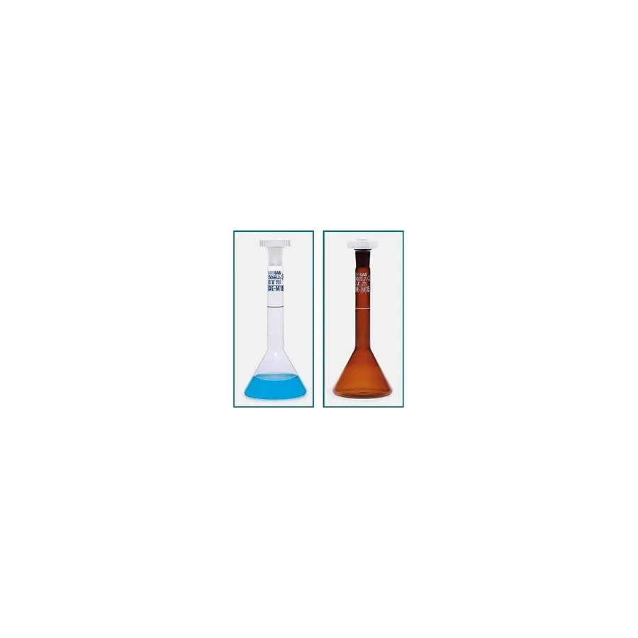 Isolab 013.13.002 Balon Joje Trapezoidal Şeffaf Mavi Skala 2 ml Ns 7/16 2 Adet