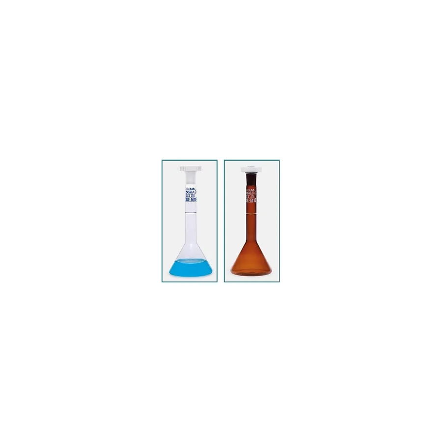 Isolab 013.15.050 Balon Joje Trapezoidal Amber Beyaz Skala 50 ml Ns 12/21 2 Adet