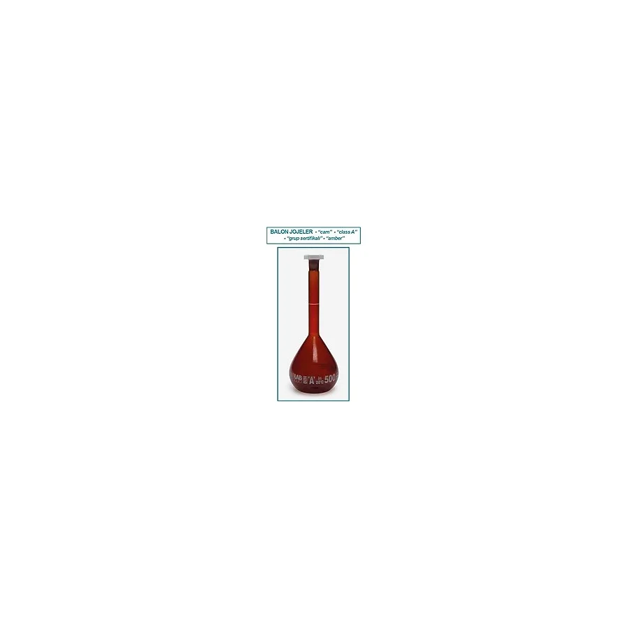 Isolab 014.01.051 Balon Joje Standard Amber Beyaz Skala 50 ml Ns 14/23 2 Adet