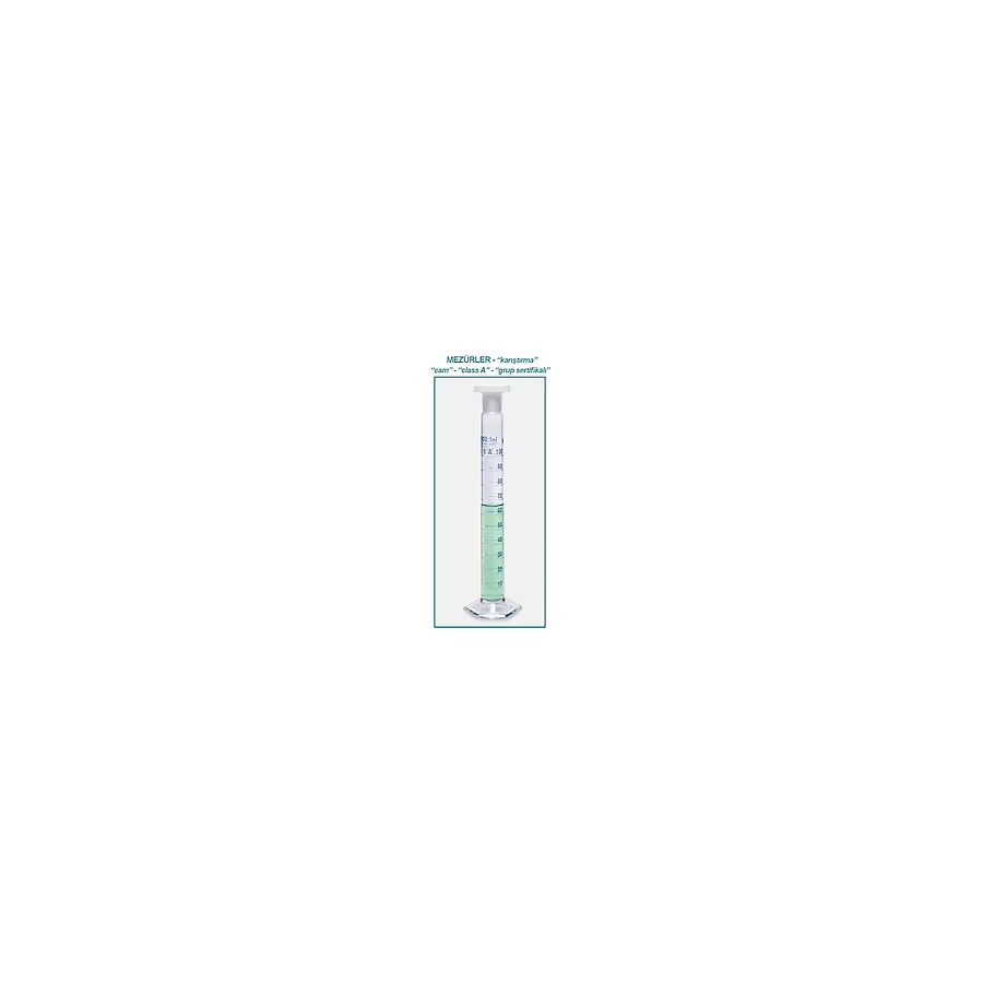 Isolab 016.01.250 Mezür Çalkalama Hexagonal Cam Tabanlı Mavi Skala 250 ml 2 Adet
