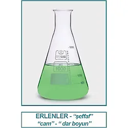 Isolab 027.01.025 Erlen - Cam - Orta Boyun - 25 ml (10 Adet)