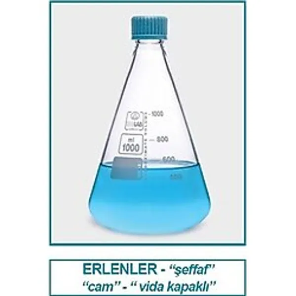 Isolab 027.03.500 Erlen Cam Vida Kapaklı 500 ml 1 Adet