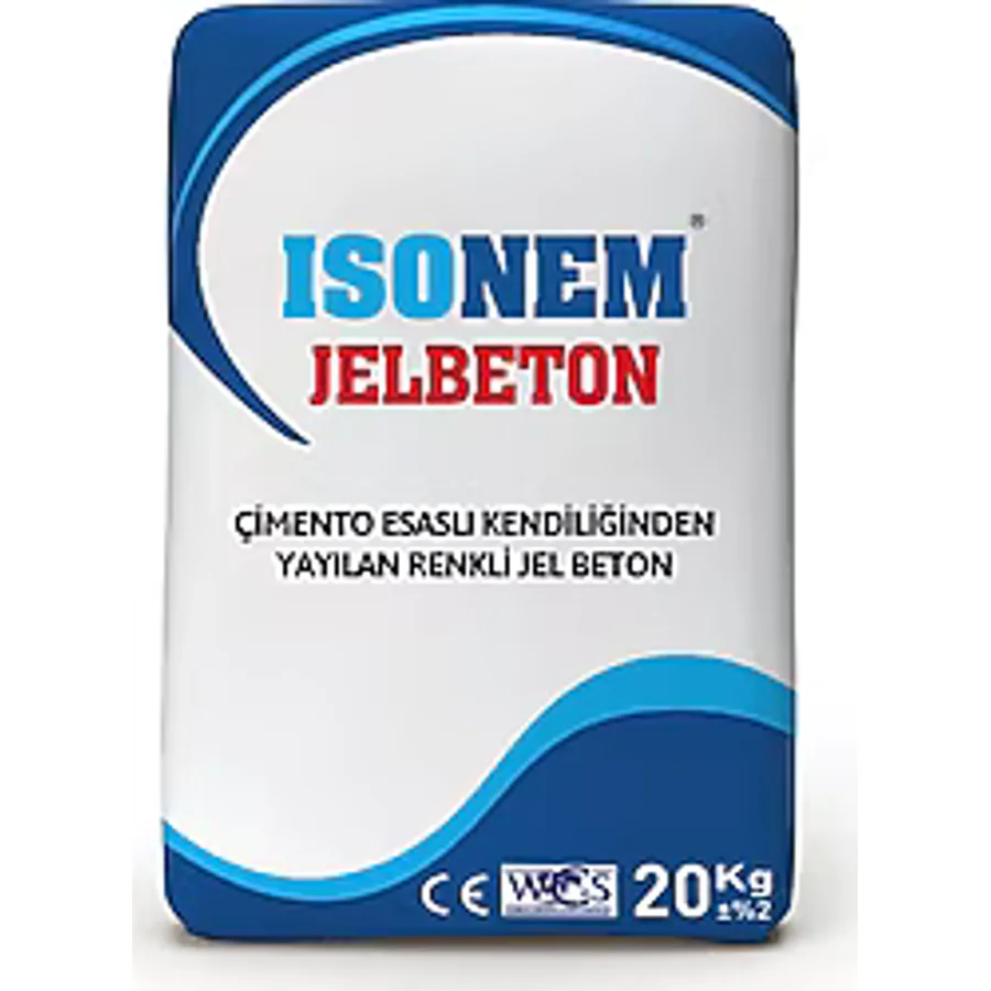 Isonem JelBeton 20 kg Çimento Esaslı Kendiliğinden Yayılan Renkli JelBeton