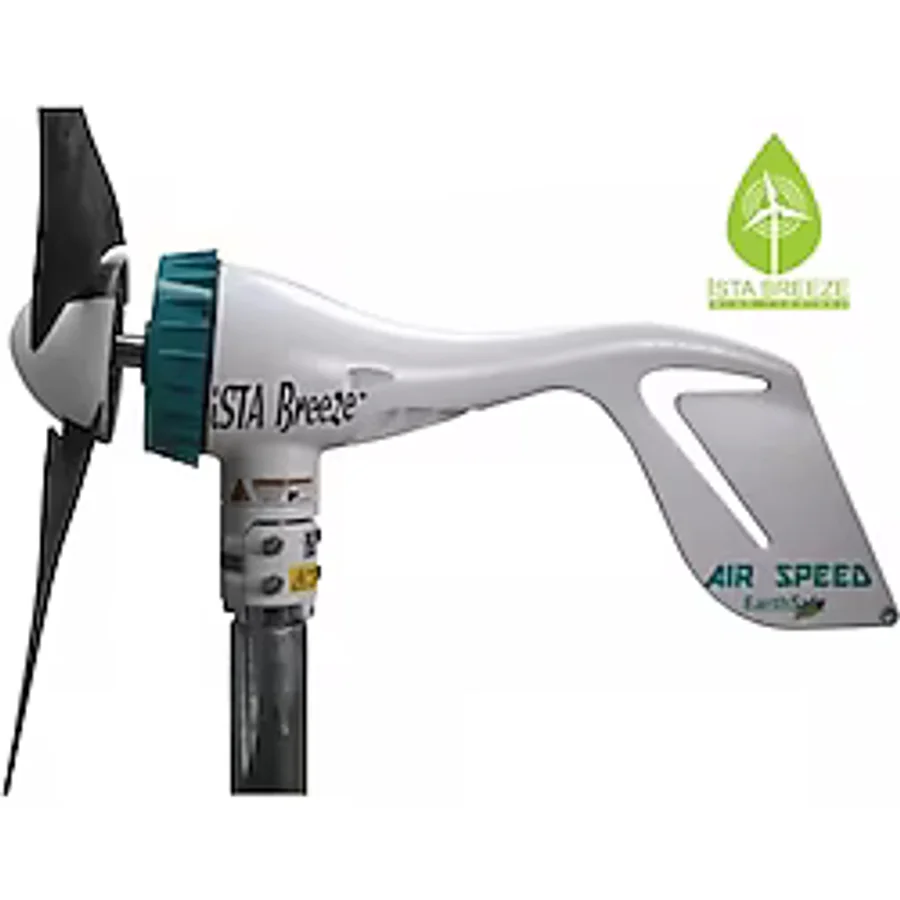 İSTA-BREEZE 500W 24V Rüzgar Türbini Air Speed Hibrit Şarj Kontrolü Direk Seti