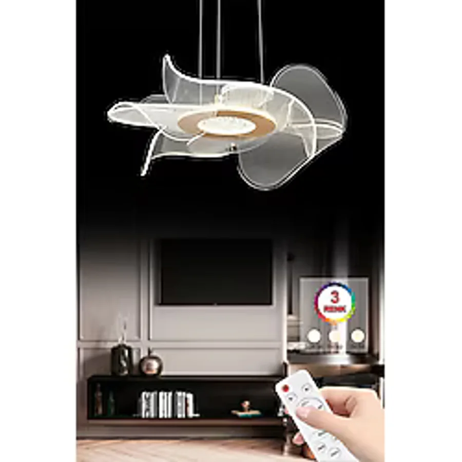 İstanbul Avize Nergis Kumandalı 3 Renk Modern LED Avize