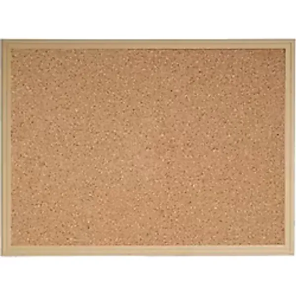 İstoç Türk Ahşap Çerçeveli Büyük Boy 90X60cm Mantar Pano 60 Adet Raptiye Hediye Duvara Montaj