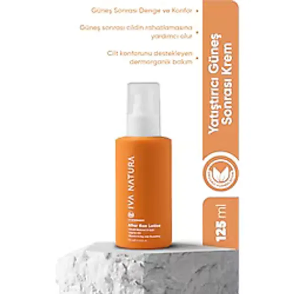 Iva Natura Organik Güneş Sonrası Bakım Kremi Aloe Vera & Bitkisel Yağ Kompleksi - Yatıştırıcı Nem Bakımı - 125 ml