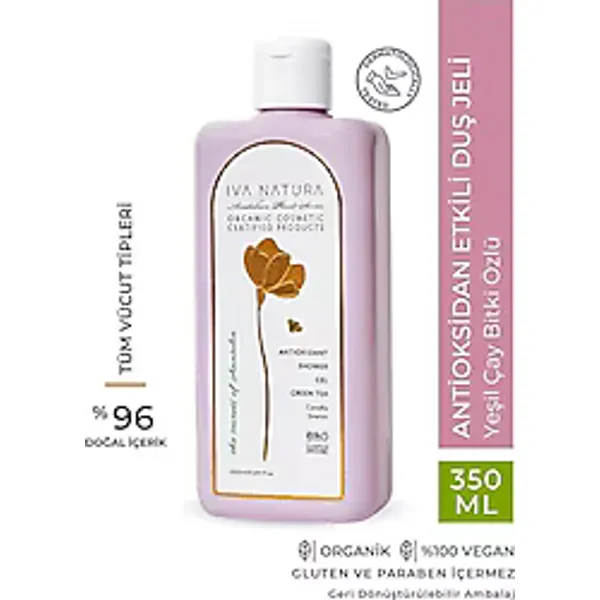 Iva Natura Yeşil Çay Bitki Özlü Antioksidan Etkili Duş Jeli 350 ml