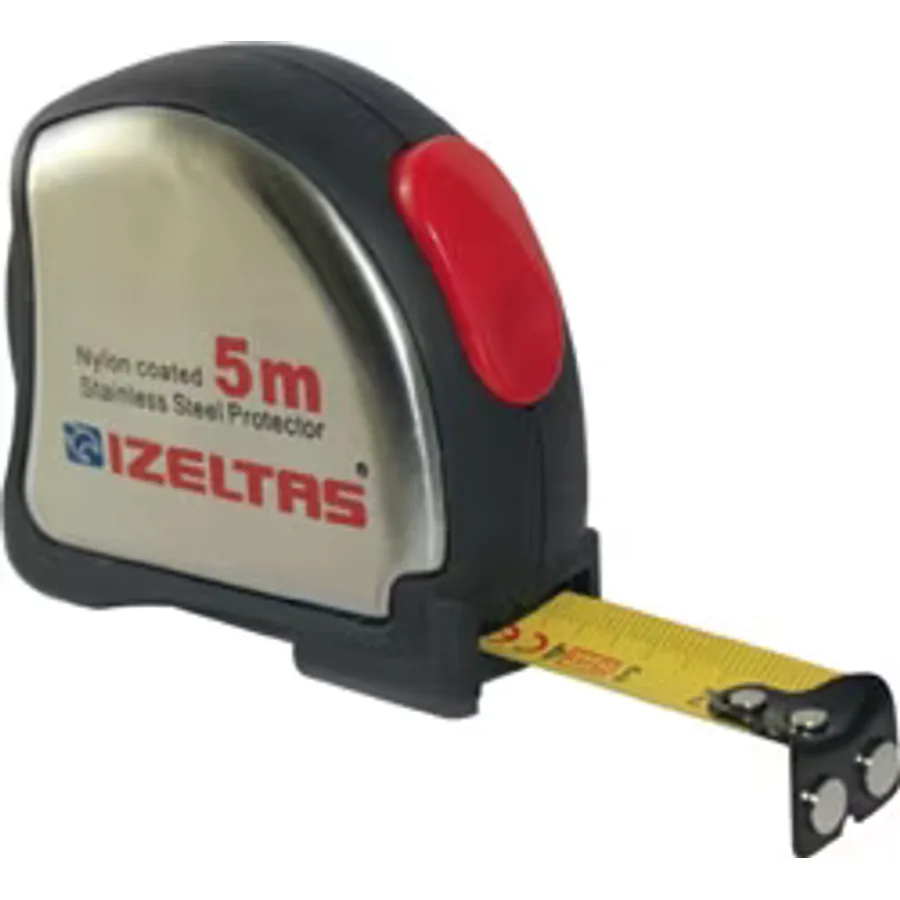 İzeltaş 0588150015 5 m Krom Şerit Metre