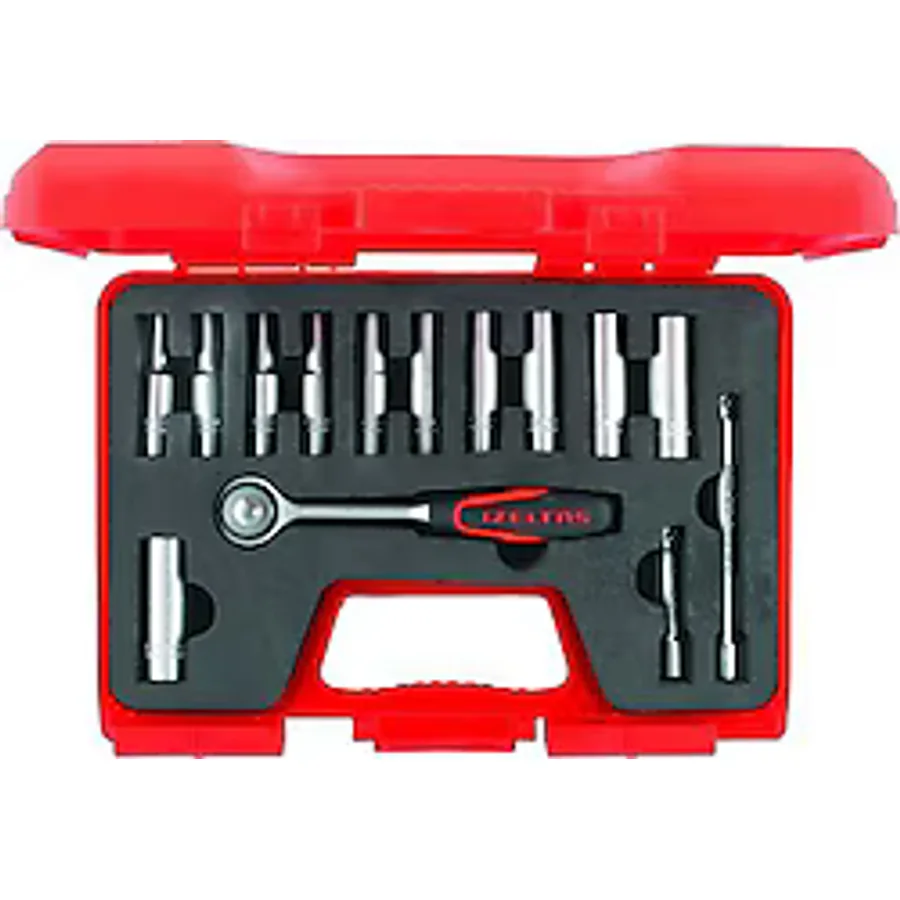 İzeltaş 1107 1/4'' 14'lü Derin Lokma Takımı