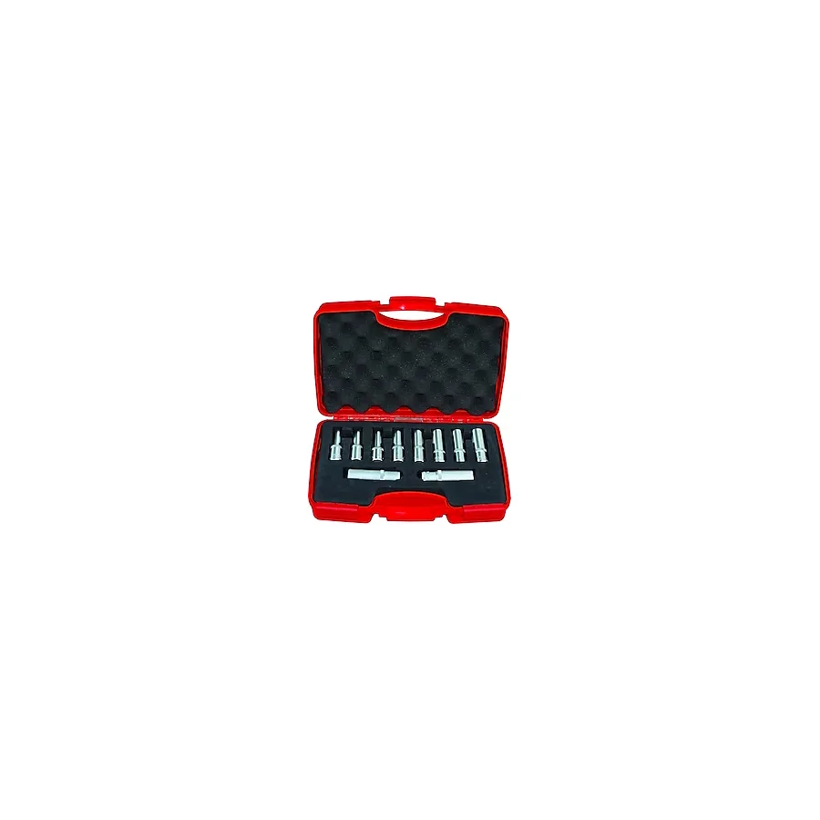 İzeltaş 1108006010 1/2'' Altı Köşe 10 Parça Derin Lokma Takımı