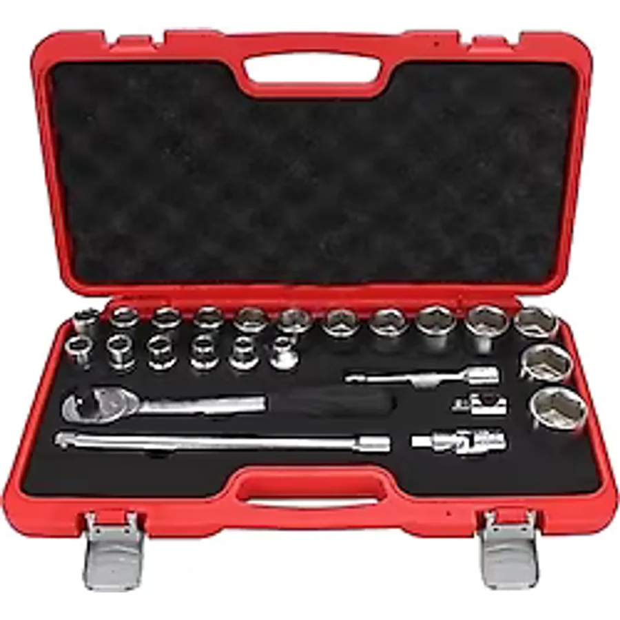 İzeltaş 1113 1/2" 24 Parça Altı Köşe Lokma Anahtar Takımı