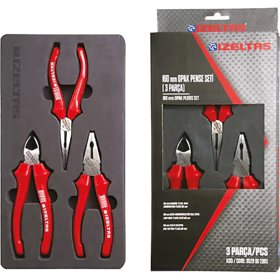 İzeltaş 3020002003 Opak Seri 160 mm Pense Seti