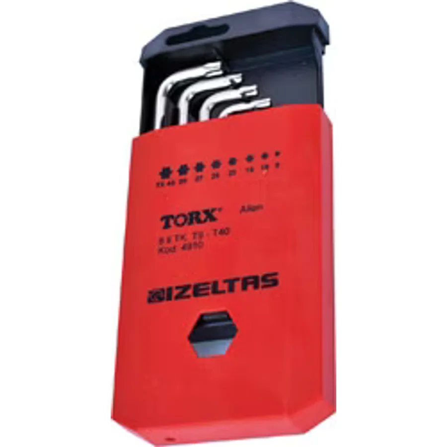 İzeltaş 4910 8 Parça Torx Alyan Anahtar Takımı
