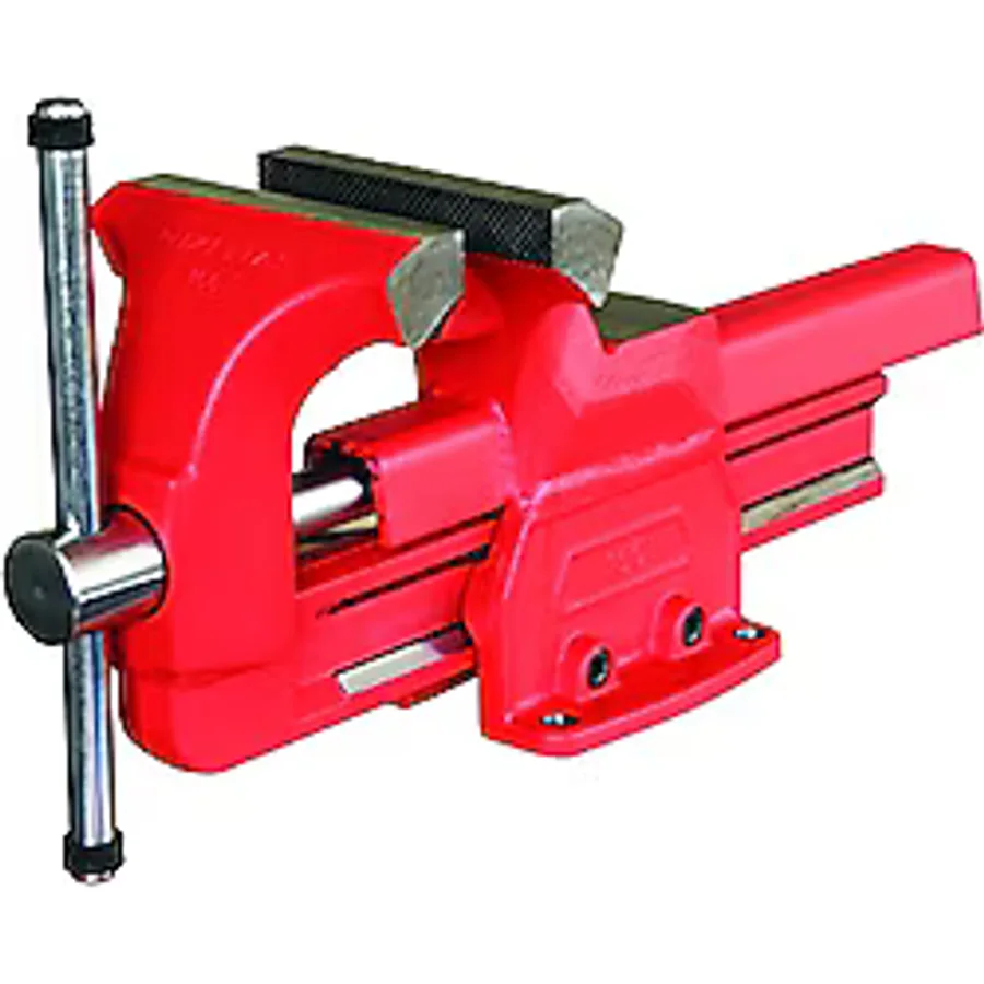 İzeltaş 7400300175 Sabit Mengene, Kırmızı, 175 Mm