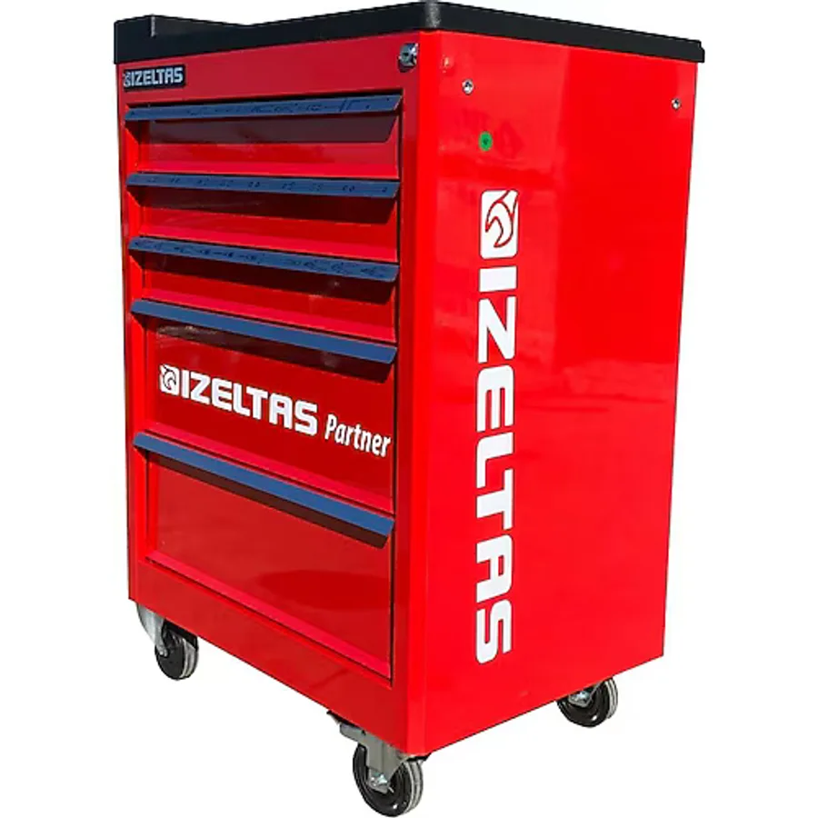 İzeltaş Partner 8235006121 118 Parça 5 Çekmeceli Takım Dolabı Seti