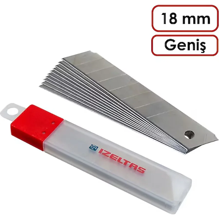 İzeltaş Pro Maket Bıçağı Yedek Bıçak 18 Mm
