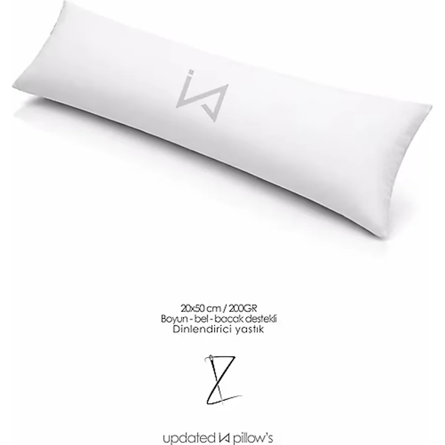 İzgi Concept Çok Amaçlı Ortopedik Silindir Yastık Boyun Bacak Bel Destek Yastığı 15x50 Cm