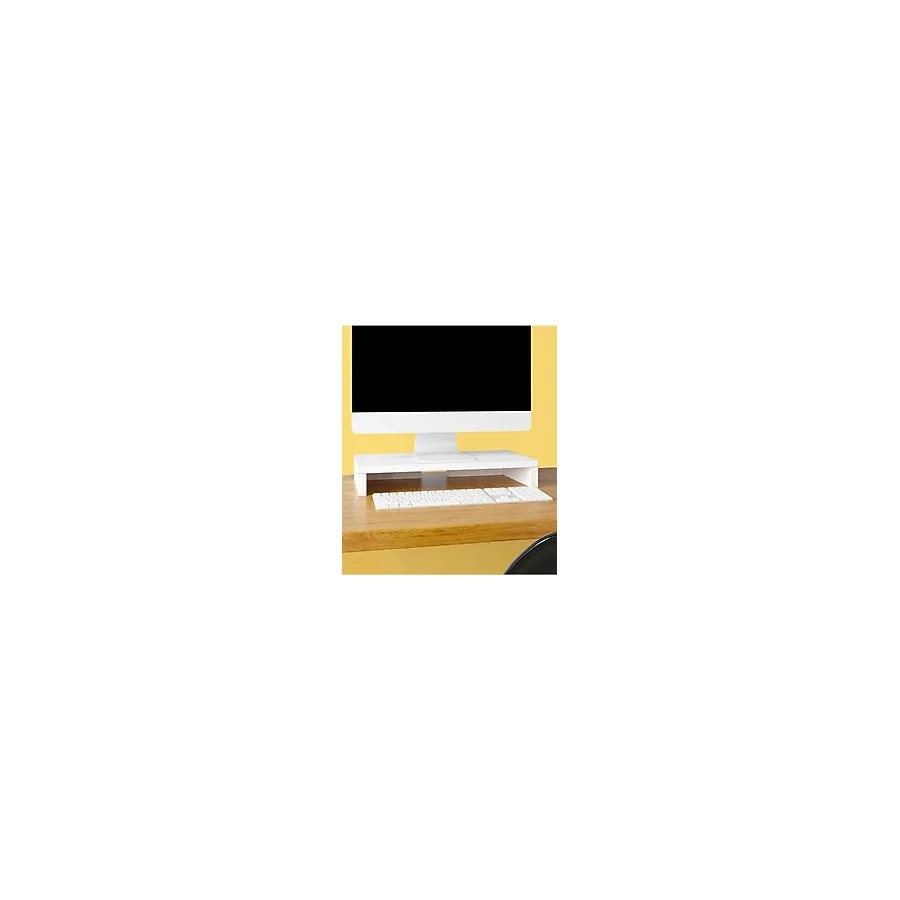 İZMİR MOBİLYA Monitör Yükseltici 45x20x12 Cm - Beyaz