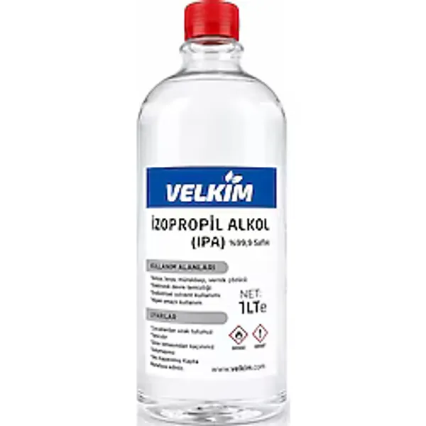 İzopropil %99.9 Saf Ipa 1 Lt - 3d Yazıcı, Devre, Cam, Lens, Oto Yüzey & Hassas Temizleyici, Yağ Çözücü Tekli