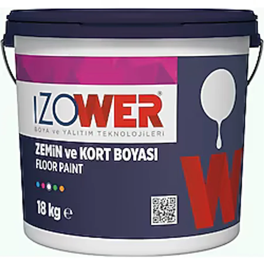 izower Zemin ve Kort Boyası- Çiğ Damlası 20 (18KG) - Mavi