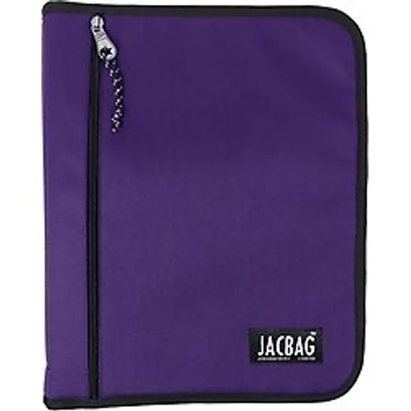 Jacbag Mor Renkli OrganiZip-Fermuarlı Dosya Çanta A4 Yüksek Kaliteli Kumaş ile 9+ Yaş İçin