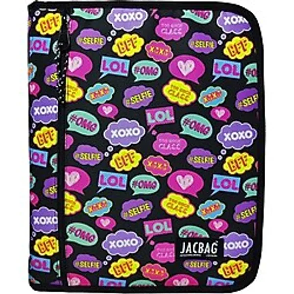 Jacbag OrganiZip-Fermuarlı Dosya Çanta A4 - Açık Mor - Pembe