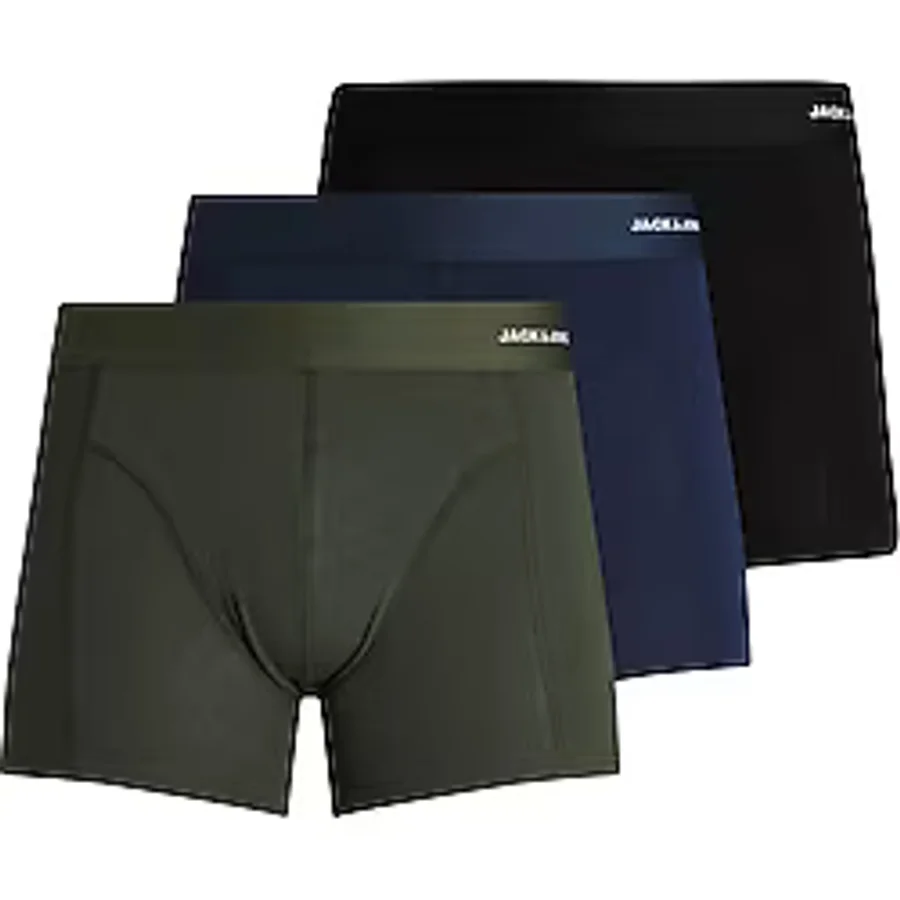 Jack & Jones 3'lü Bambu Boxer Paketi - Yeşil