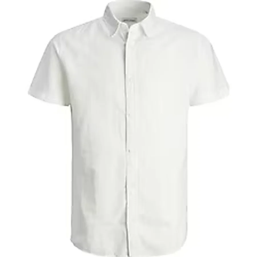 Jack & Jones Beyaz Erkek Çocuk Gömlek Jjelinen Blend Shırt Ss Sn Jnr
