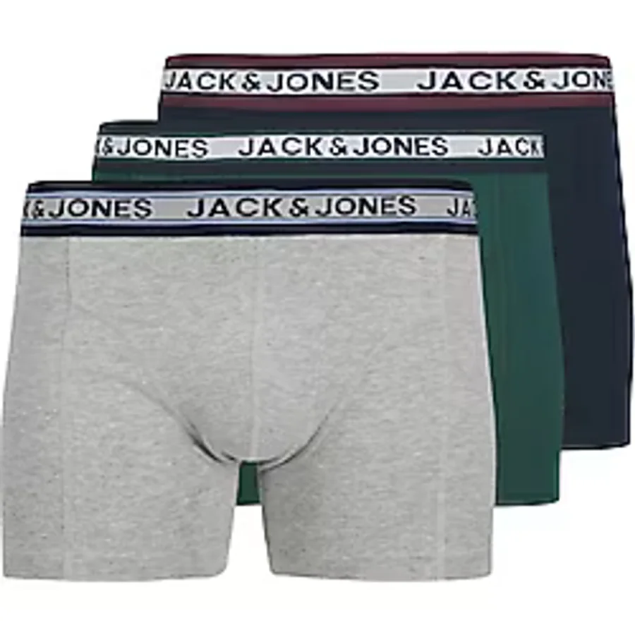Jack & Jones Jack Jones Colıver Solıd 3 Lü Paket Erkek Boxer 12270759