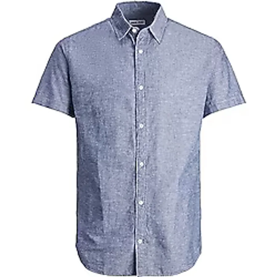Jack & Jones Soluk Mavi Erkek Çocuk Gömlek Jjelinen Blend Shırt Ss Sn Jnr