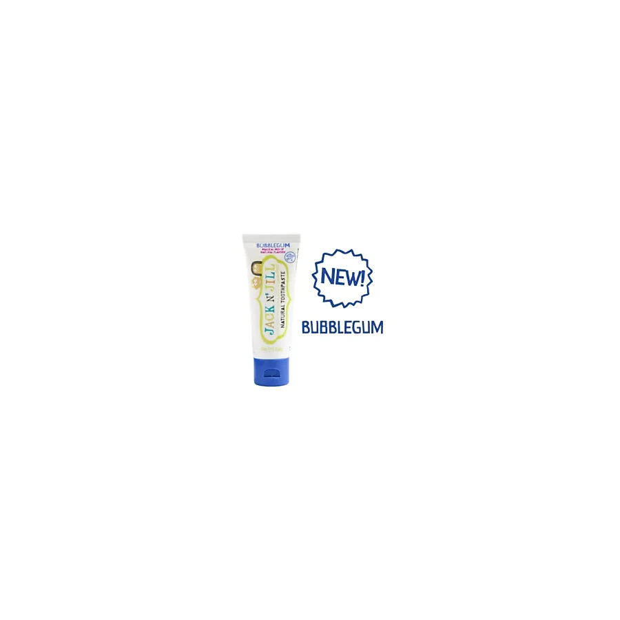 Jack N Jill Doğal Bubblegum Sakız Aromalı 50 gr Florürsüz Çocuk Diş Macunu