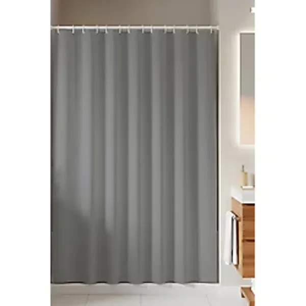 Jackline -Gri- Çift Kanatlı Banyo Duş Perdesi (2x110x200)