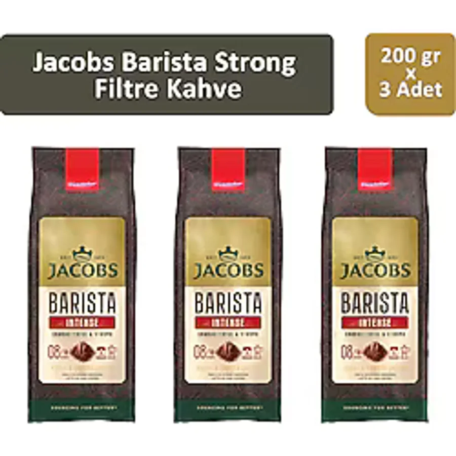 Jacobs Barista Strong Filtre Kahve 200 gr 3'lü