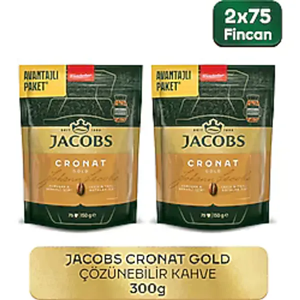 Jacobs Cronat Gold Granül Kahve 150 gr x 2 Adet : 300 gr