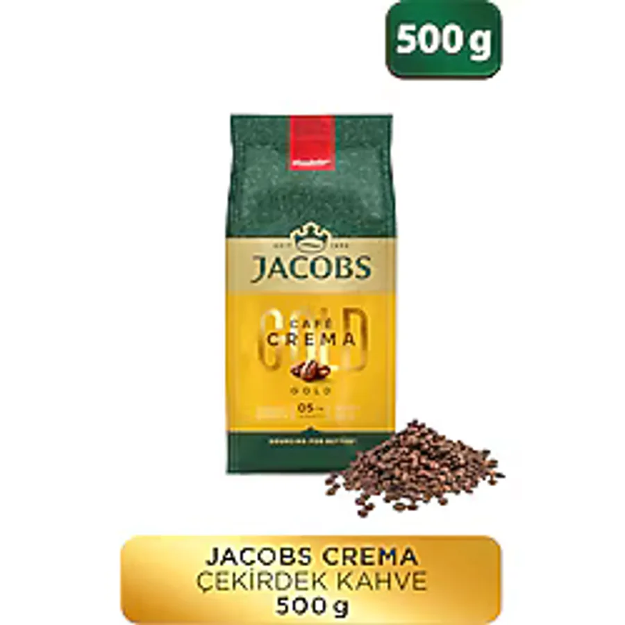 Jacobs Espresso Çekirdek Kahve 500 G + Cafe Crema Çekirdek Kahve 500 G