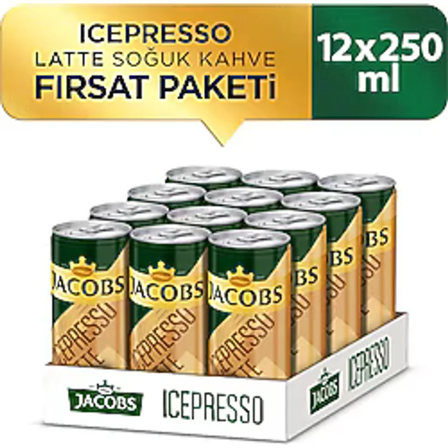 Jacobs Icepresso Latte Soğuk Kahve 12x250 ml