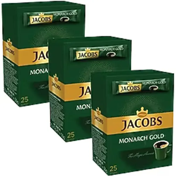 Jacobs Monarch Gold Stick Granül Kahve 25x2 gr 3'lü