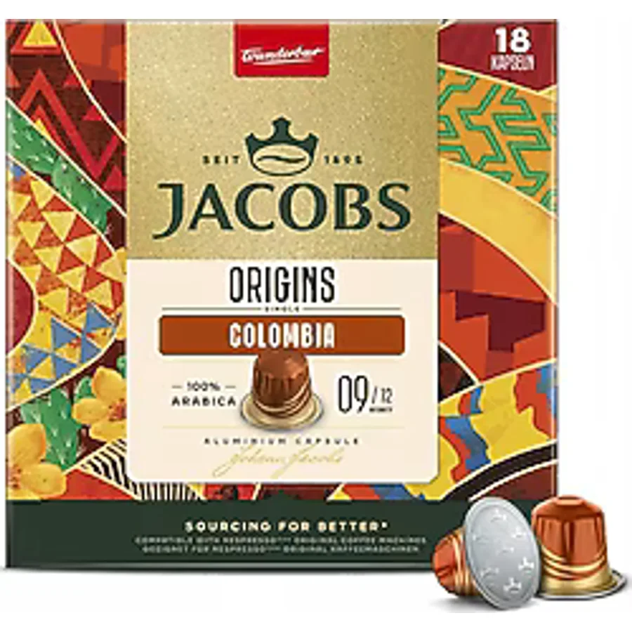 Jacobs Origins Colombia Kapsül Kahve 18'li