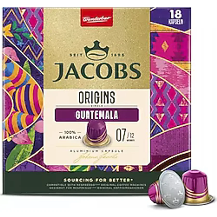 Jacobs Origins Guatemala Kapsül Kahve 18'li