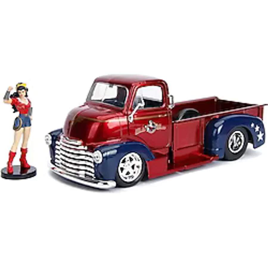 Jada Toys Dc Comics Bombshells 1:24 1952 Chevy Coe Pickup Die-Cast Araba (Kutusu Hafif Hasarlı)