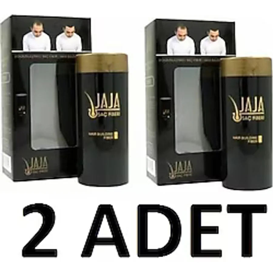 Jaja Fibers Saç Dolgunlaştırıcı Saç Fiberi Topik 50 Gr Siyah 2 Li