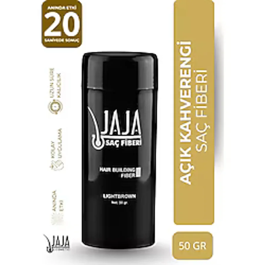 Jaja Topik Dolgunlaştırıcı Saç Fiberi 50GR Lıght Brown - Açık Kahve