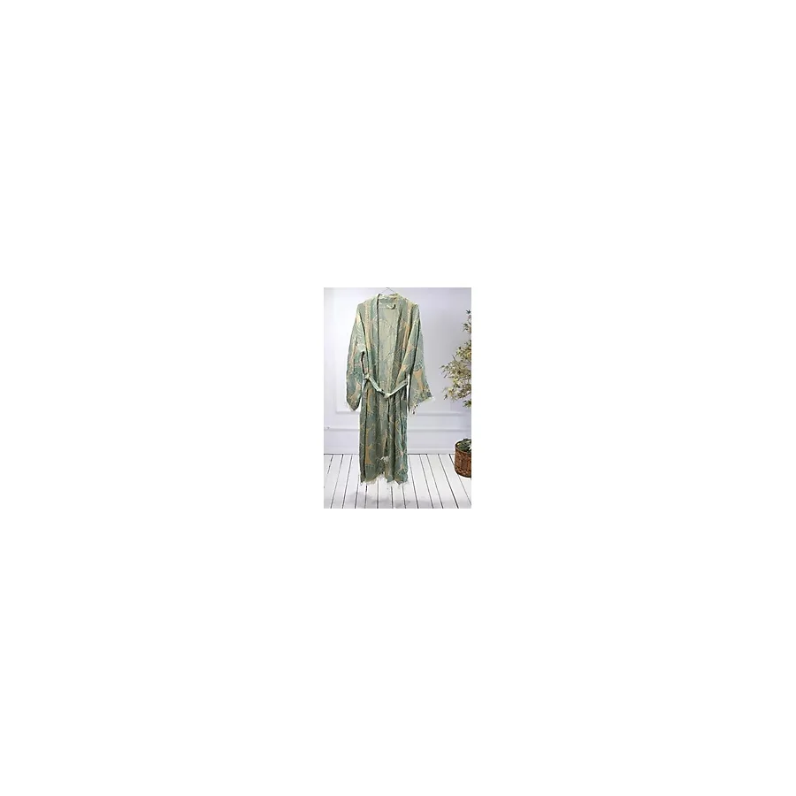 Jakarlı Premium Kalite, %100 Pamuk,Kimono,Kaftan, Kuşaklı Peştemal Bornoz, Plaj Kıyafeti,Sabahlık