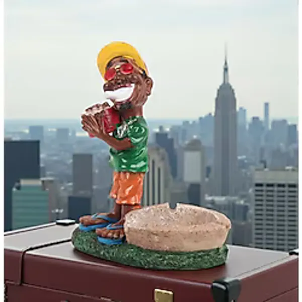 Jamaikalı Adam Reggae Figürlü Küllük Para Anahtar Kasesi Masaüstü Dekoratif Biblo Yeni Ev Hediyesi B